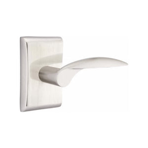 MERCURY (MC) PASSAGE (HALL/CLOSET) LEVER WITH 2-3/8" BACKSET AND 1/4" ROUND FACEPLATE AND STRIKEPLATE