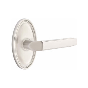 MILANO (M) PASSAGE (HALL/CLOSET) LEVER WITH 2-3/8" BACKSET AND 1/4" ROUND FACEPLATE AND STRIKEPLATE