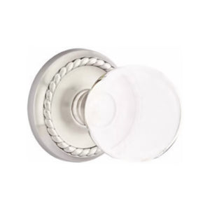 BRISTOL GLASS (BL) DUMMY (PAIR) KNOB WITH TRADITIONAL ROSETTE