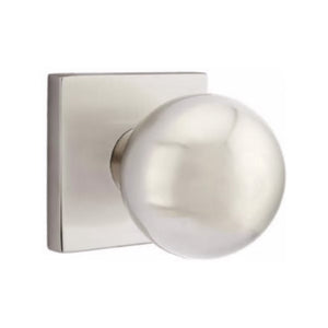 ORB (OR) PRIVACY (BED/BATH) KNOB WITH 2-3/8" BACKSET AND 1/4" ROUND FACEPLATE AND STRIKEPLATE