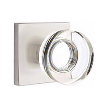 Load image into Gallery viewer, MODERN DISC GLASS (MDC) PASSAGE (HALL/CLOSET) KNOB WITH 2-3/8&quot; BACKSET AND 1/4&quot; ROUND FACEPLATE AND STRIKEPLATE
