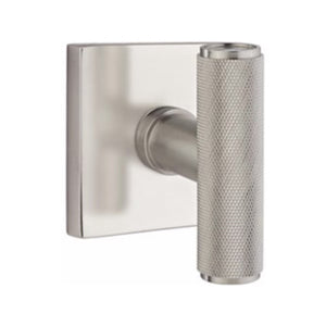 THE ACE KNURLED (ACEKN) PRIVACY (BED/BATH) KNOB WITH 2-3/8" BACKSET AND 1/4" ROUND FACEPLATE AND STRIKEPLATE