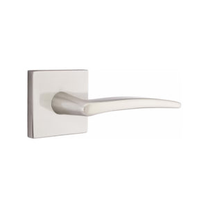 POSEIDON (POS) PASSAGE (HALL/CLOSET) LEVER WITH 2-3/8" BACKSET AND 1/4" ROUND FACEPLATE AND STRIKEPLATE
