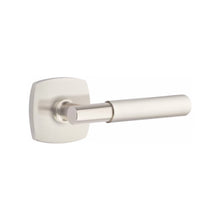 Load image into Gallery viewer, MYLES (MYL) PASSAGE (HALL/CLOSET) LEVER WITH 2-3/8&quot; BACKSET AND 1/4&quot; ROUND FACEPLATE AND STRIKEPLATE
