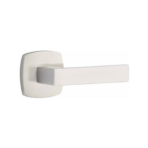 URBAN MODERN SECTIONAL SATIN NICKEL (US15) HANDLESET SINGLE-CYLINDER [4715] W/ 2-3/8" BACKSET AND 1/4" ROUND FACEPLATE AND STRIKEPLATE W/ INTERIOR LEVER