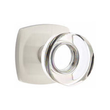 Load image into Gallery viewer, MODERN DISC GLASS (MDC) PASSAGE (HALL/CLOSET) KNOB WITH 2-3/8&quot; BACKSET AND 1/4&quot; ROUND FACEPLATE AND STRIKEPLATE
