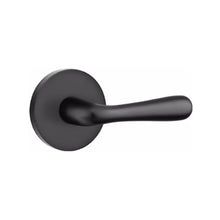 Load image into Gallery viewer, BASEL (BA) PRIVACY (BED/BATH) LEVER WITH 2-3/8&quot; BACKSET AND 1/4&quot; ROUND FACEPLATE AND STRIKEPLATE
