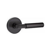 Load image into Gallery viewer, MYLES (MYL) PASSAGE (HALL/CLOSET) LEVER WITH 2-3/8&quot; BACKSET AND 1/4&quot; ROUND FACEPLATE AND STRIKEPLATE
