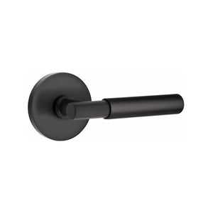 MYLES (MYL) PASSAGE (HALL/CLOSET) LEVER WITH 2-3/8" BACKSET AND 1/4" ROUND FACEPLATE AND STRIKEPLATE