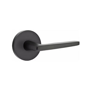 HERMES (HER) PRIVACY (BED/BATH) LEVER WITH 2-3/8" BACKSET AND 1/4" ROUND FACEPLATE AND STRIKEPLATE