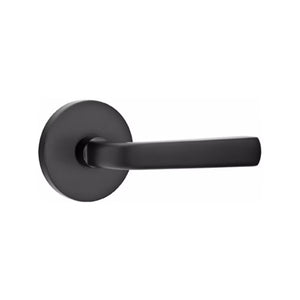 SION (SIO) PRIVACY (BED/BATH) LEVER WITH 2-3/8" BACKSET AND 1/4" ROUND FACEPLATE AND STRIKEPLATE