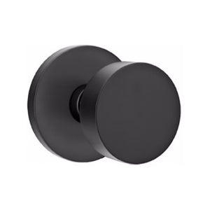 ROUND (ROU) KEY IN KNOB LOCKSET WITH 2-3/8" BACKSET AND 1/4" ROUND FACEPLATE AND STRIKEPLATE
