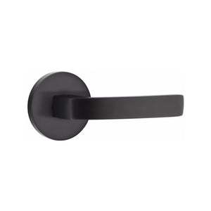 BRESLIN (BRL) PRIVACY (BED/BATH) LEVER WITH 2-3/8" BACKSET AND 1/4" ROUND FACEPLATE AND STRIKEPLATE