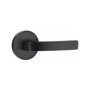 BRESLIN (BRL) PASSAGE (HALL/CLOSET) LEVER WITH 2-3/8" BACKSET AND 1/4" ROUND FACEPLATE AND STRIKEPLATE