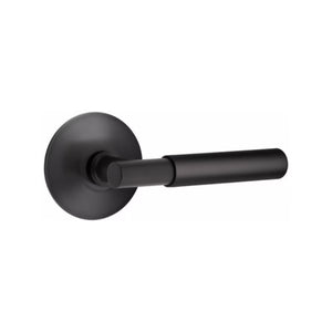 MYLES (MYL) PASSAGE (HALL/CLOSET) LEVER WITH 2-3/8" BACKSET AND 1/4" ROUND FACEPLATE AND STRIKEPLATE
