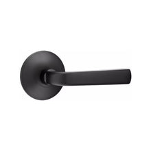 Load image into Gallery viewer, SION (SIO) PASSAGE (HALL/CLOSET) LEVER WITH 2-3/8&quot; BACKSET AND 1/4&quot; ROUND FACEPLATE AND STRIKEPLATE

