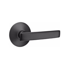 Load image into Gallery viewer, GENEVA (GV) PASSAGE (HALL/CLOSET) LEVER WITH 2-3/8&quot; BACKSET AND 1/4&quot; ROUND FACEPLATE AND STRIKEPLATE
