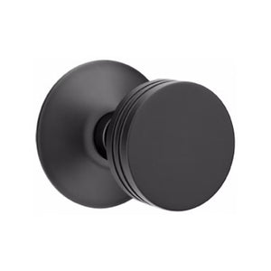 BERN (BN) PRIVACY (BED/BATH) KNOB WITH 2-3/8" BACKSET AND 1/4" ROUND FACEPLATE AND STRIKEPLATE