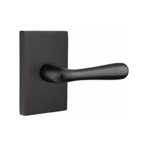 BASEL (BA) PRIVACY (BED/BATH) LEVER WITH 2-3/8" BACKSET AND 1/4" ROUND FACEPLATE AND STRIKEPLATE