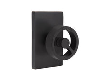 Load image into Gallery viewer, SPOKE (SPK) PRIVACY (BED/BATH) KNOB WITH 2-3/8&quot; BACKSET AND 1/4&quot; ROUND FACEPLATE AND STRIKEPLATE
