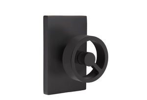 SPOKE (SPK) PRIVACY (BED/BATH) KNOB WITH 2-3/8" BACKSET AND 1/4" ROUND FACEPLATE AND STRIKEPLATE