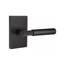 Load image into Gallery viewer, MYLES (MYL) PASSAGE (HALL/CLOSET) LEVER WITH 2-3/8&quot; BACKSET AND 1/4&quot; ROUND FACEPLATE AND STRIKEPLATE
