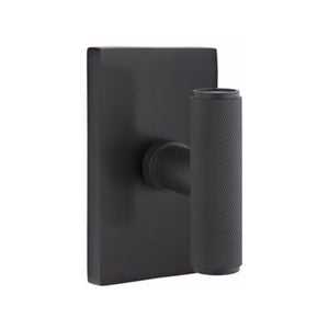THE ACE KNURLED (ACEKN) PASSAGE (HALL/CLOSET) KNOB WITH 2-3/8" BACKSET AND 1/4" ROUND FACEPLATE AND STRIKEPLATE