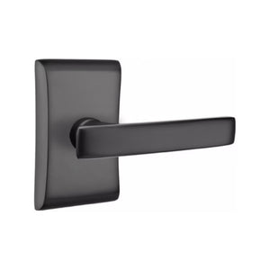 GENEVA (GV) PRIVACY (BED/BATH) LEVER WITH 2-3/8" BACKSET AND 1/4" ROUND FACEPLATE AND STRIKEPLATE