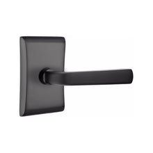 Load image into Gallery viewer, SION (SIO) PASSAGE (HALL/CLOSET) LEVER WITH 2-3/8&quot; BACKSET AND 1/4&quot; ROUND FACEPLATE AND STRIKEPLATE
