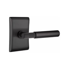 Load image into Gallery viewer, MYLES (MYL) PASSAGE (HALL/CLOSET) LEVER WITH 2-3/8&quot; BACKSET AND 1/4&quot; ROUND FACEPLATE AND STRIKEPLATE
