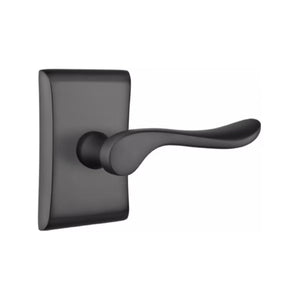 LUZERN (LU) PRIVACY (BED/BATH) LEVER WITH 2-3/8" BACKSET AND 1/4" ROUND FACEPLATE AND STRIKEPLATE