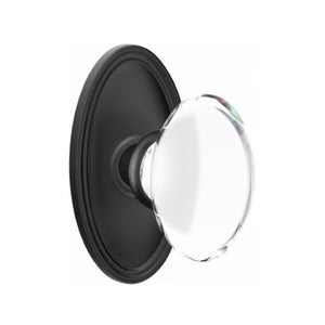 HAMPTON GLASS (HT) DUMMY (PAIR) KNOB WITH TRADITIONAL ROSETTE