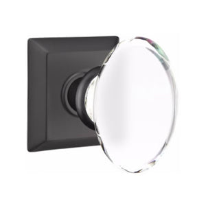 HAMPTON GLASS (HT) DUMMY (PAIR) KNOB WITH TRADITIONAL ROSETTE