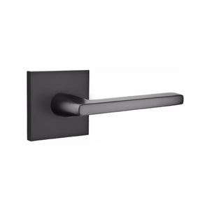 HELIOS (HLO) PASSAGE (HALL/CLOSET) LEVER WITH 2-3/8" BACKSET AND 1/4" ROUND FACEPLATE AND STRIKEPLATE