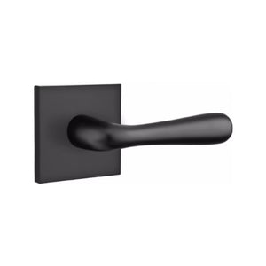 BASEL (BA) PRIVACY (BED/BATH) LEVER WITH 2-3/8" BACKSET AND 1/4" ROUND FACEPLATE AND STRIKEPLATE