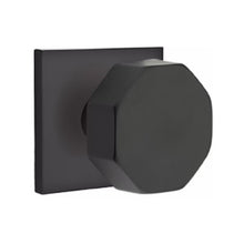 Load image into Gallery viewer, OCTAGON (OCT) PRIVACY (BED/BATH) KNOB WITH 2-3/8&quot; BACKSET AND 1/4&quot; ROUND FACEPLATE AND STRIKEPLATE
