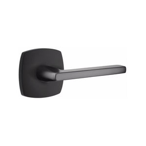 HELIOS (HLO) PASSAGE (HALL/CLOSET) LEVER WITH 2-3/8" BACKSET AND 1/4" ROUND FACEPLATE AND STRIKEPLATE