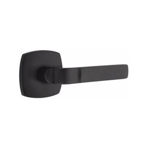 ASTON (AST) PASSAGE (HALL/CLOSET) LEVER WITH 2-3/8" BACKSET AND 1/4" ROUND FACEPLATE AND STRIKEPLATE