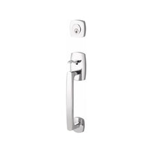 Load image into Gallery viewer, URBAN MODERN SECTIONAL POLISHED CHROME (US26) HANDLESET SINGLE-CYLINDER [4715] W/ 2-3/8&quot; BACKSET AND 1/4&quot; ROUND FACEPLATE AND STRIKEPLATE W/ INTERIOR LEVER
