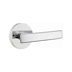 GENEVA (GV) PASSAGE (HALL/CLOSET) LEVER WITH 2-3/8" BACKSET AND 1/4" ROUND FACEPLATE AND STRIKEPLATE