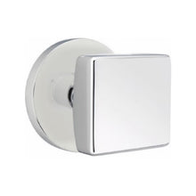 Load image into Gallery viewer, SQUARE (SQU) PASSAGE (HALL/CLOSET) KNOB WITH 2-3/8&quot; BACKSET AND 1/4&quot; ROUND FACEPLATE AND STRIKEPLATE
