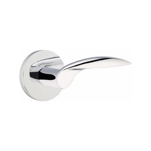 MERCURY (MC) PRIVACY (BED/BATH) LEVER WITH 2-3/8" BACKSET AND 1/4" ROUND FACEPLATE AND STRIKEPLATE