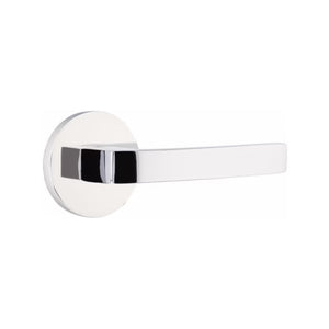BRESLIN (BRL) PRIVACY (BED/BATH) LEVER WITH 2-3/8" BACKSET AND 1/4" ROUND FACEPLATE AND STRIKEPLATE