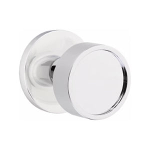 VERVE (VR) PRIVACY (BED/BATH) KNOB WITH 2-3/8" BACKSET AND 1/4" ROUND FACEPLATE AND STRIKEPLATE