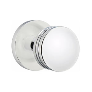 BERN (BN) PASSAGE (HALL/CLOSET) KNOB WITH 2-3/8" BACKSET AND 1/4" ROUND FACEPLATE AND STRIKEPLATE
