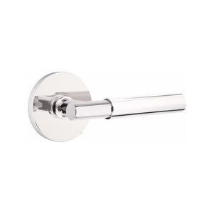 MYLES (MYL) PASSAGE (HALL/CLOSET) LEVER WITH 2-3/8" BACKSET AND 1/4" ROUND FACEPLATE AND STRIKEPLATE