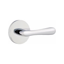 Load image into Gallery viewer, BASEL (BA) PRIVACY (BED/BATH) LEVER WITH 2-3/8&quot; BACKSET AND 1/4&quot; ROUND FACEPLATE AND STRIKEPLATE
