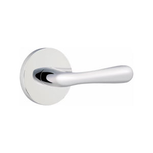 BASEL (BA) PRIVACY (BED/BATH) LEVER WITH 2-3/8" BACKSET AND 1/4" ROUND FACEPLATE AND STRIKEPLATE