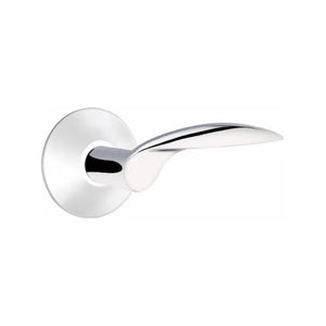 MERCURY (MC) PRIVACY (BED/BATH) LEVER WITH 2-3/8" BACKSET AND 1/4" ROUND FACEPLATE AND STRIKEPLATE
