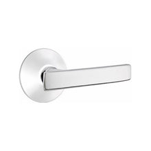 Load image into Gallery viewer, GENEVA (GV) PRIVACY (BED/BATH) LEVER WITH 2-3/8&quot; BACKSET AND 1/4&quot; ROUND FACEPLATE AND STRIKEPLATE
